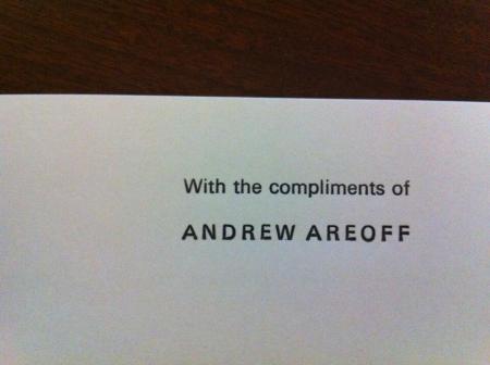 image: The 'fat' lettering in 'ANDREW AREOFF'