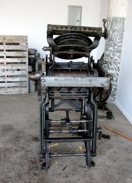 image: the back of the press 