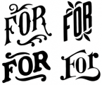 image: Four fors
