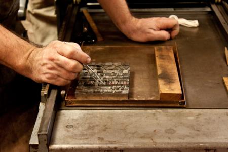 image: Paul Moxon
Proof Press Finesse Workshop
San Francisco Center for the Book
January 2013