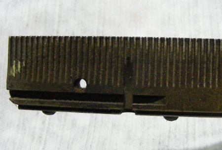 image: Rouse rotary vertical miterer regular gauge, left end.