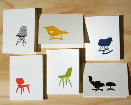 image: Eames Chair Letterpress Cards
